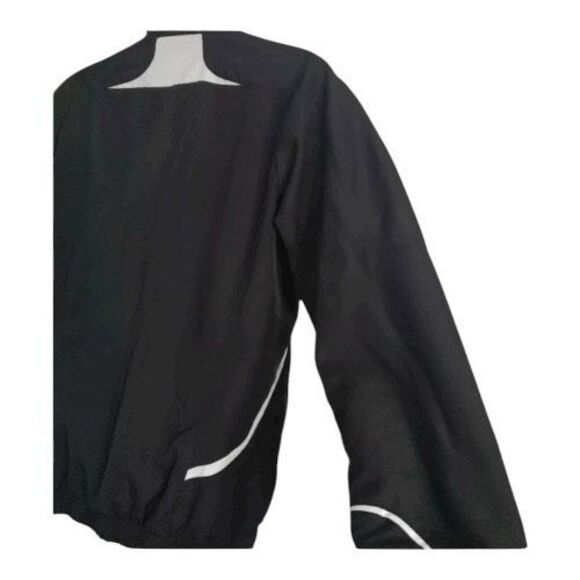 Puma Powercat Women Black Tracking Jacket Size L Mesh Lined Zipper Training - Picture 8 of 13